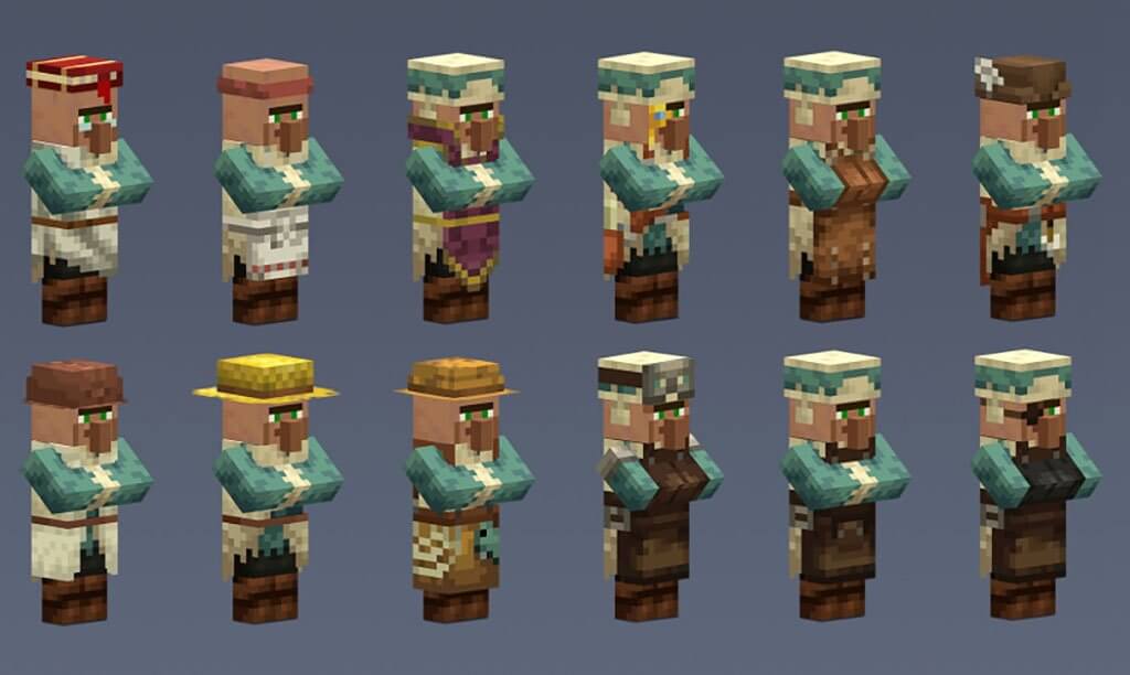 Minecraft 1.14 - Skin Villageois
