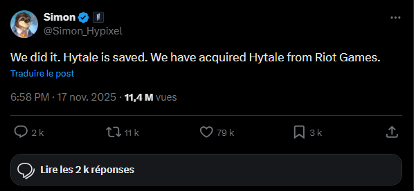 Hytale 2025 - Twitter